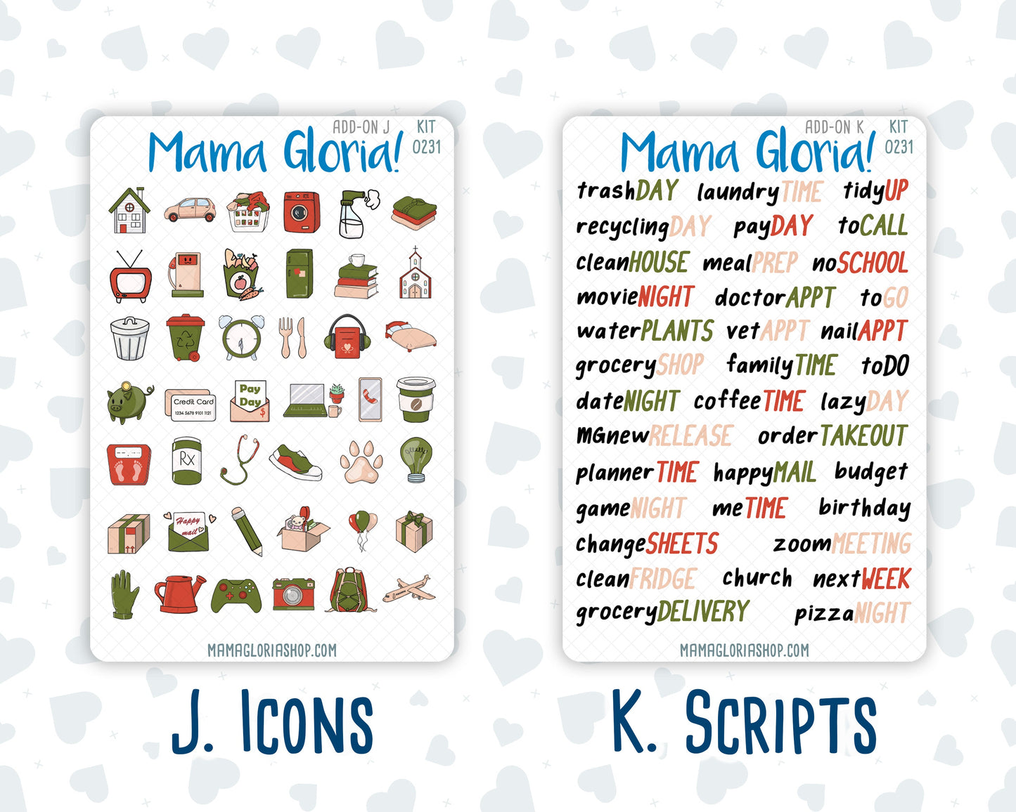 Kit 0231 - Add Ons - August - Backyard BBQ - Planner Stickers