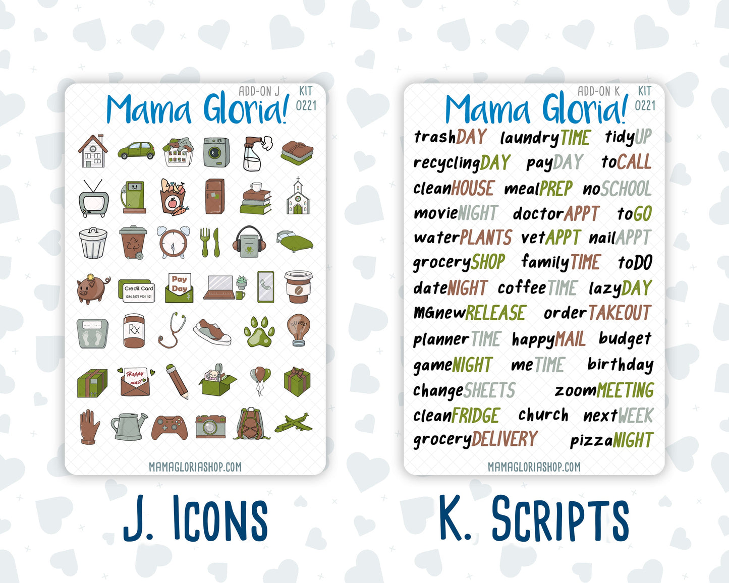 Kit 0221 - Add Ons - June - Gone Fishing - Planner Stickers