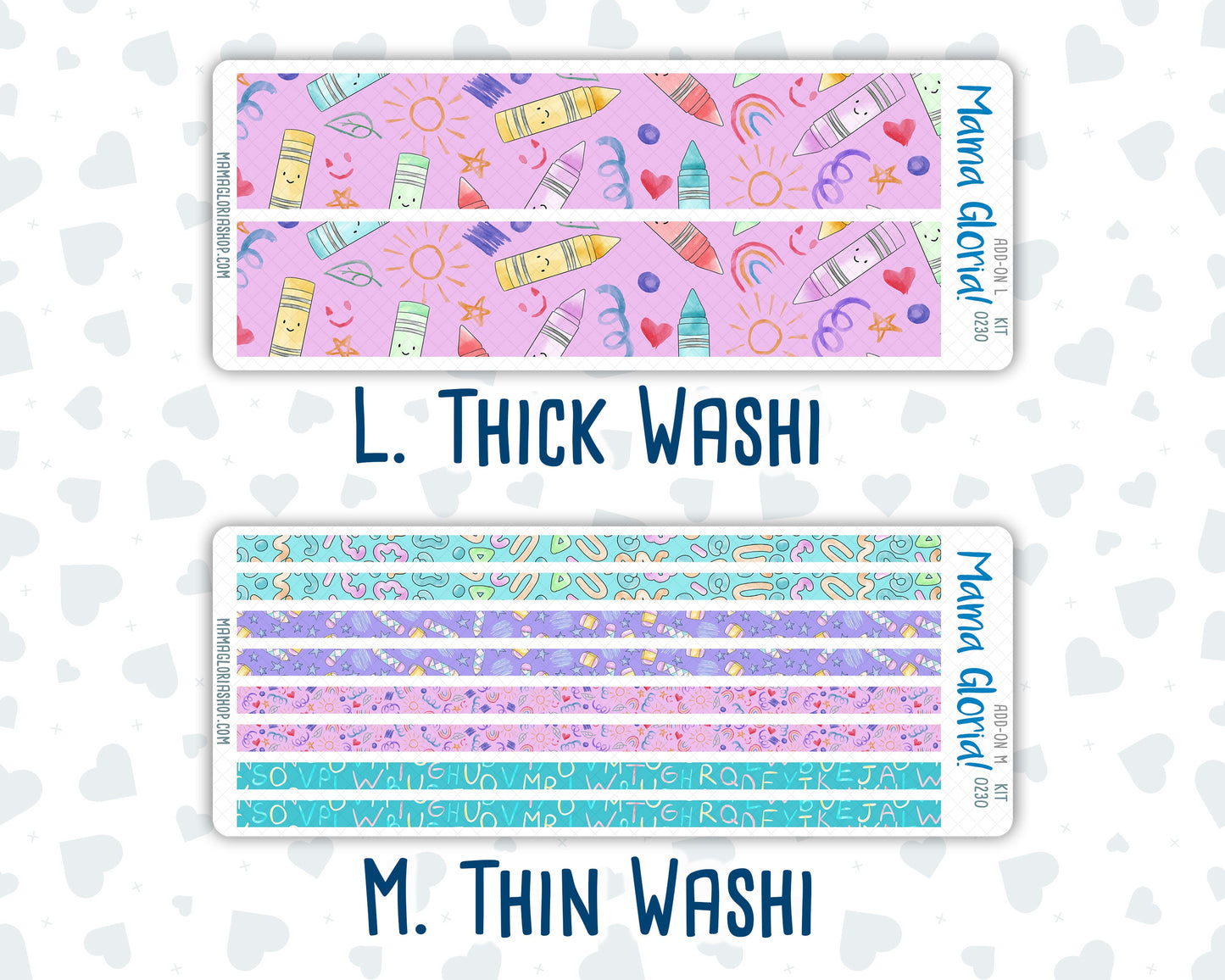 Kit 0230 - Add Ons - August - School Daze - Planner Stickers