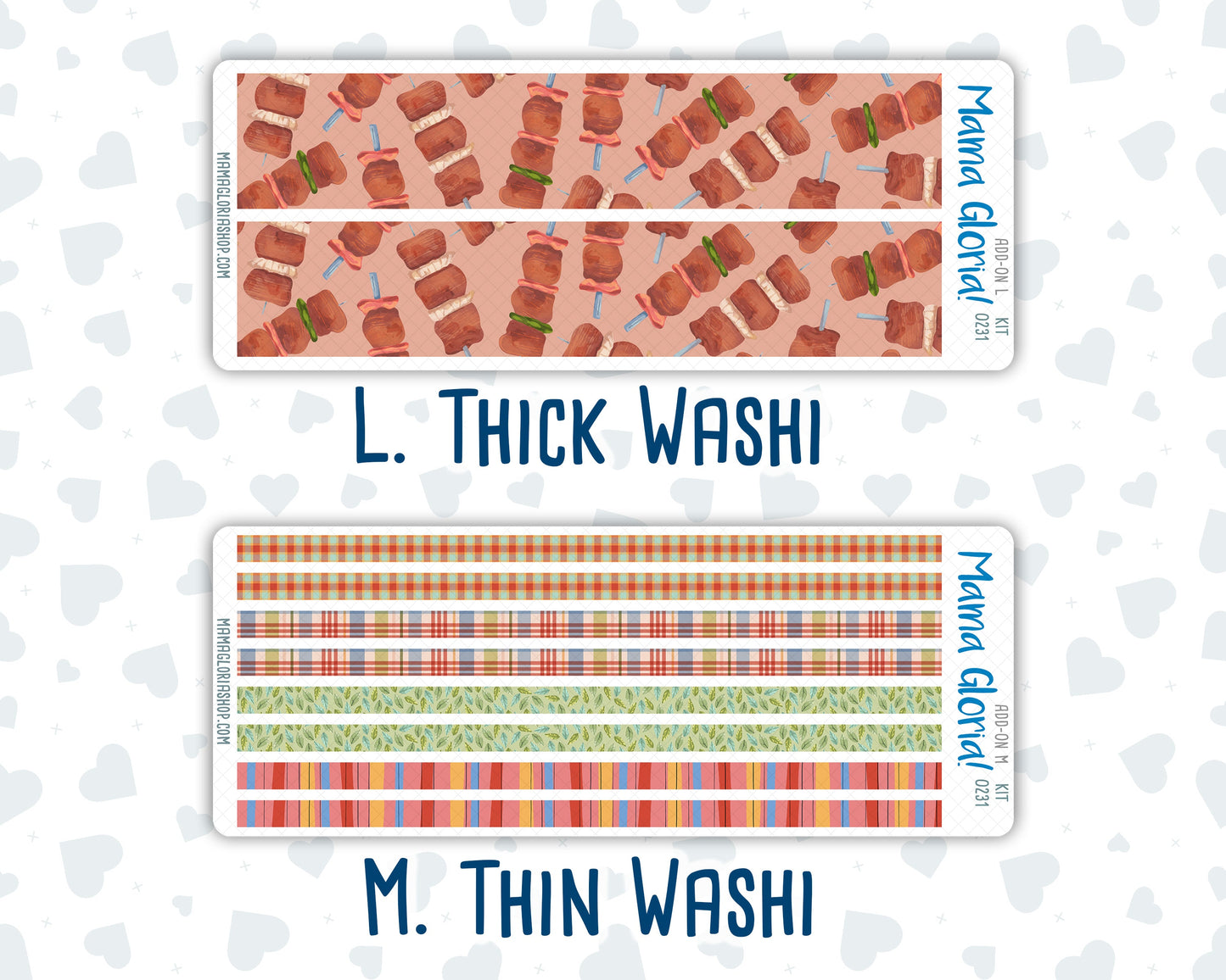 Kit 0231 - Add Ons - August - Backyard BBQ - Planner Stickers
