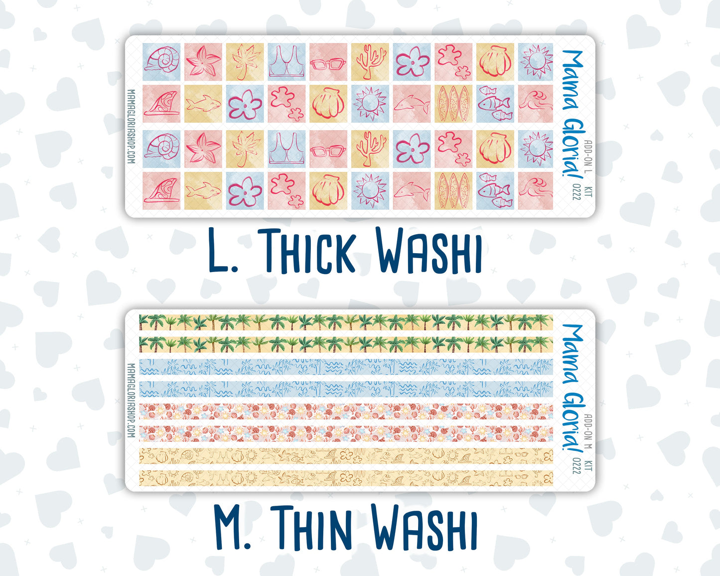 Kit 0222 - Add Ons - June - Beach Day - Planner Stickers