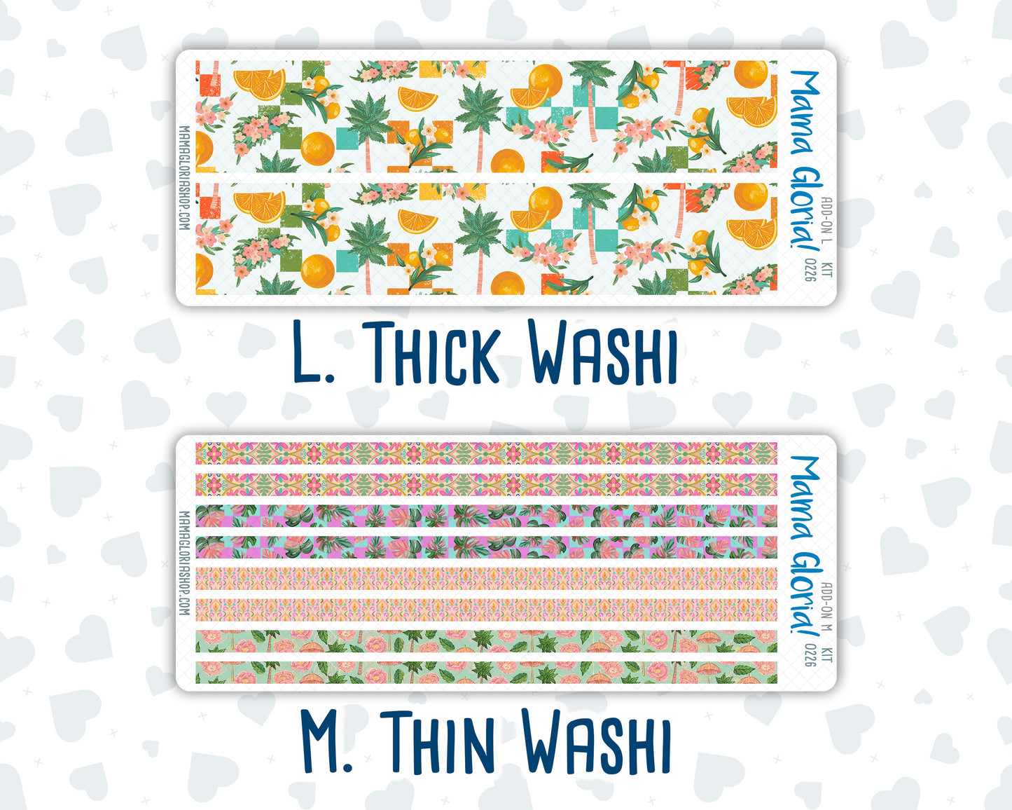 Kit 0226 - Add Ons - July - Tropical Whimsy - Planner Stickers