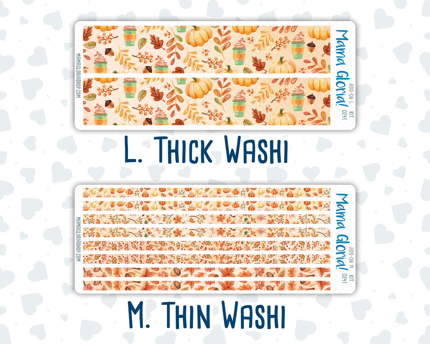 Kit 0241 - Add Ons - November - Pumpkin Latte - Planner Stickers