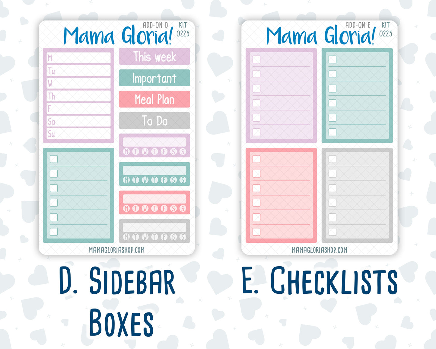 Kit 0225 - Add Ons - July - Carnival Joy - Planner Stickers