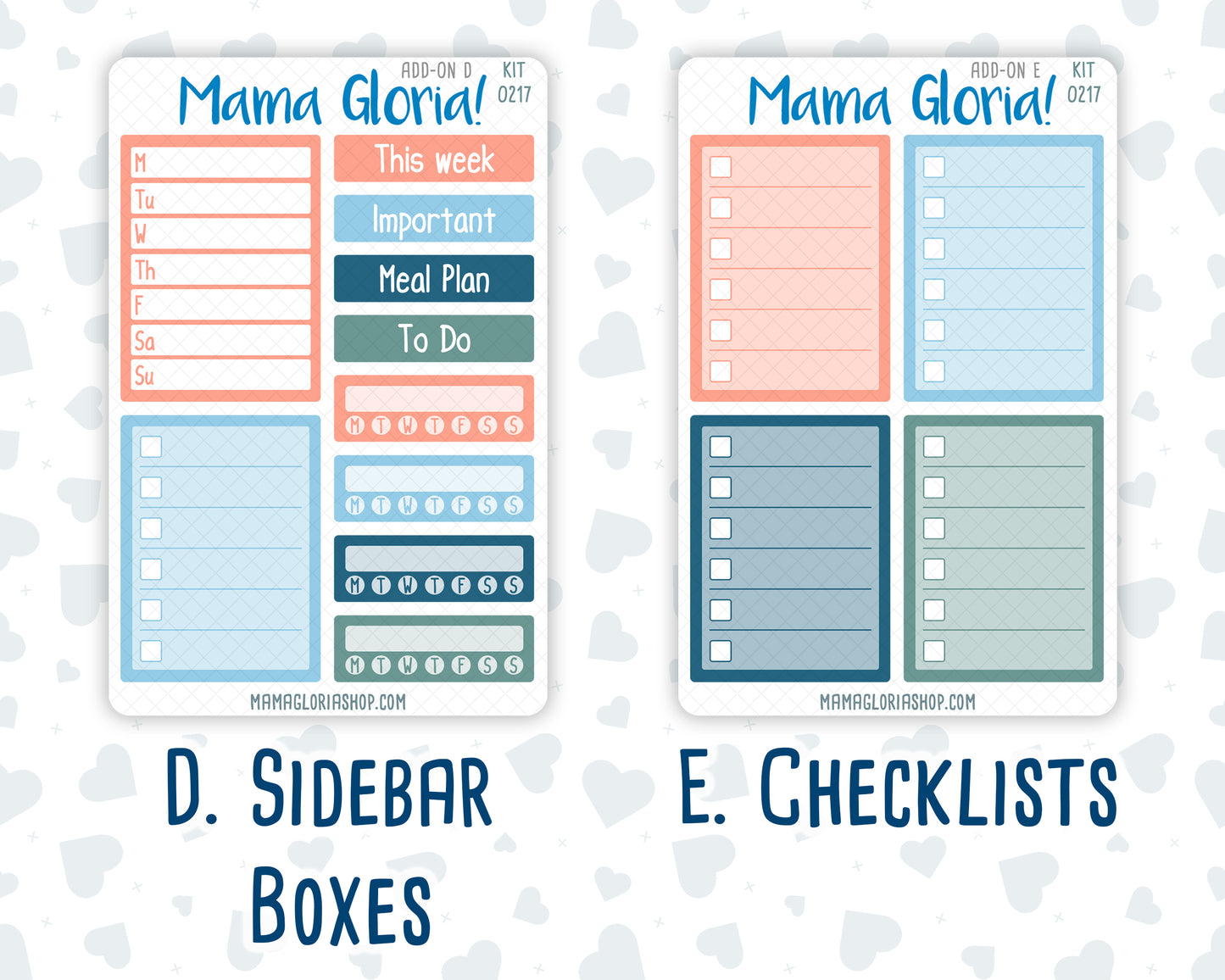 Kit 0217 Add Ons - Once Upon A Time- May- Planner Stickers - Kit
