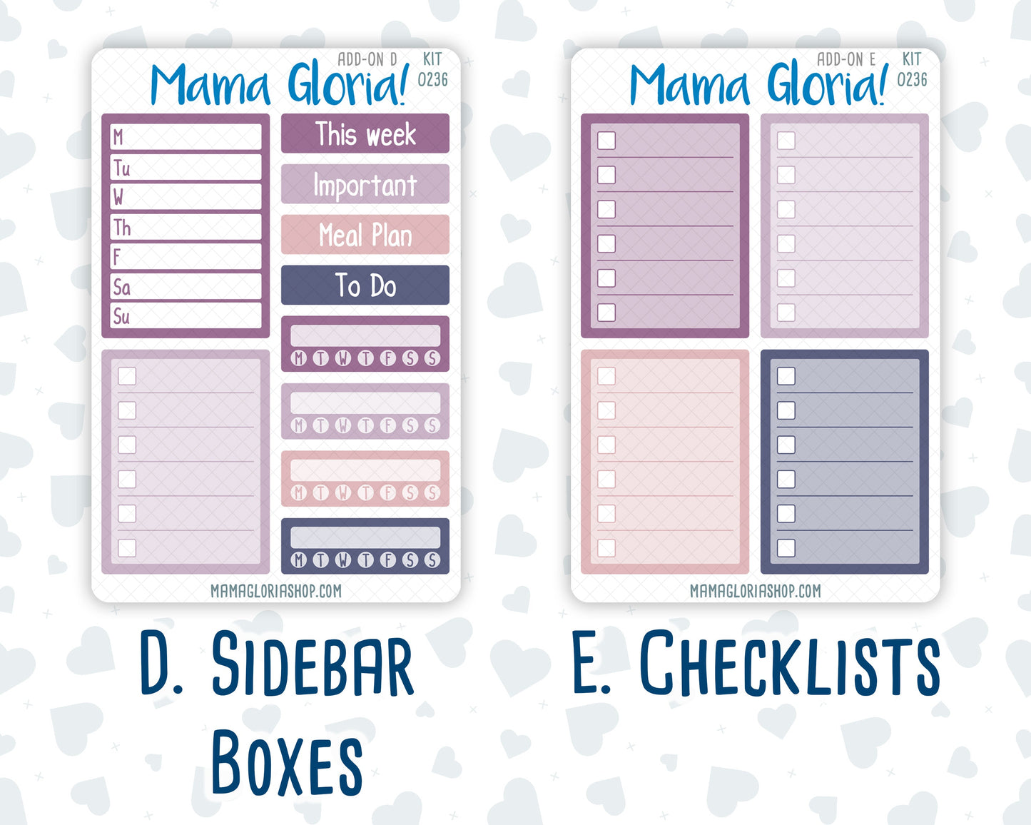 Kit 0236 - Add Ons - October - Sweet & Spooky - Planner Stickers