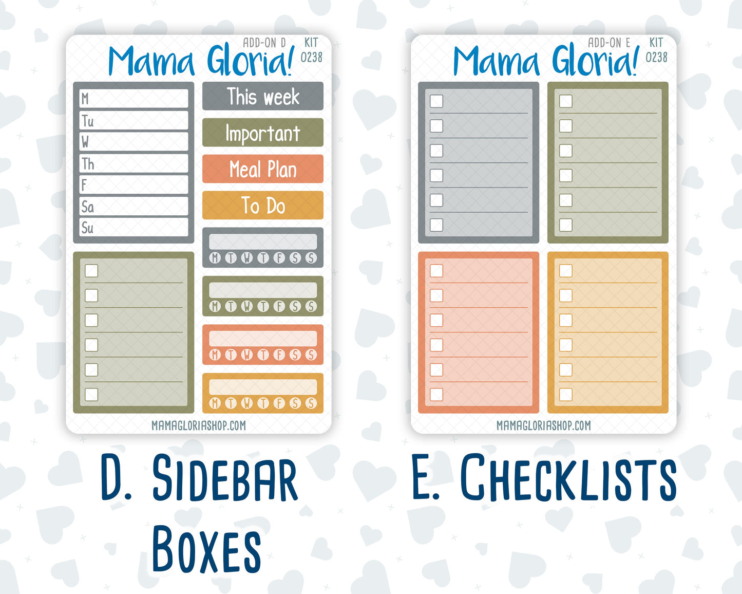 Kit 0238 - Add Ons - October - Starry Autumn Nights - Planner Stickers