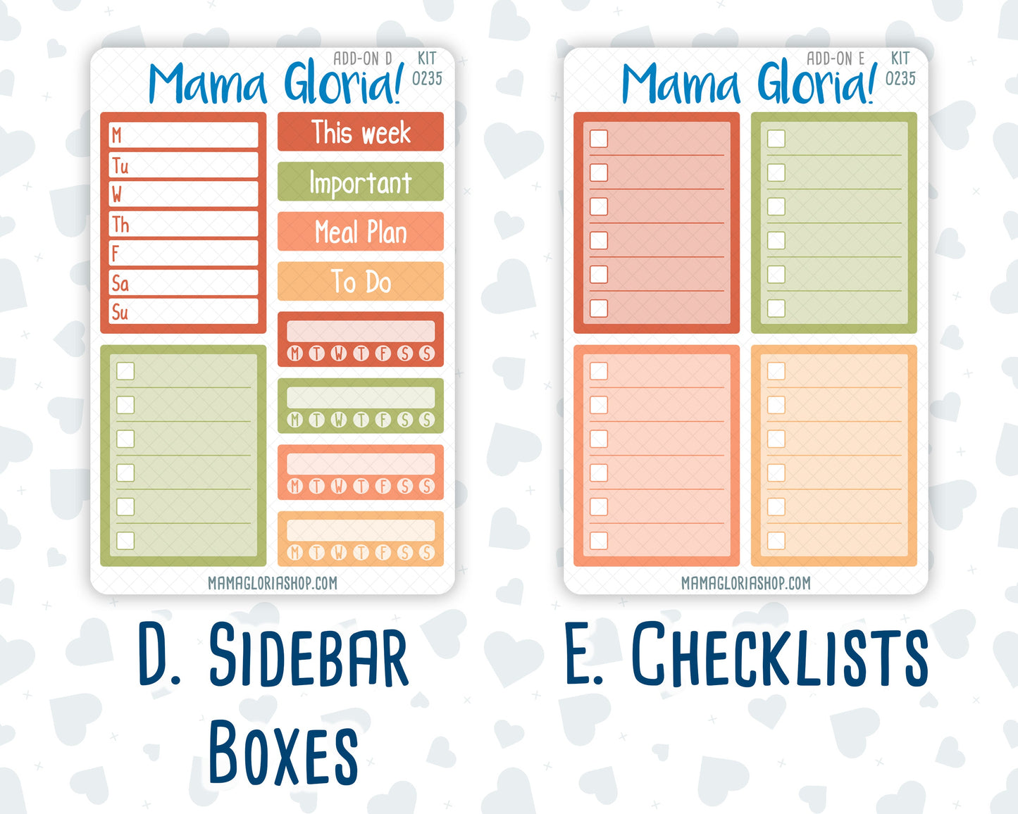 Kit 0235 - Add Ons - September - Apple Orchard - Planner Stickers