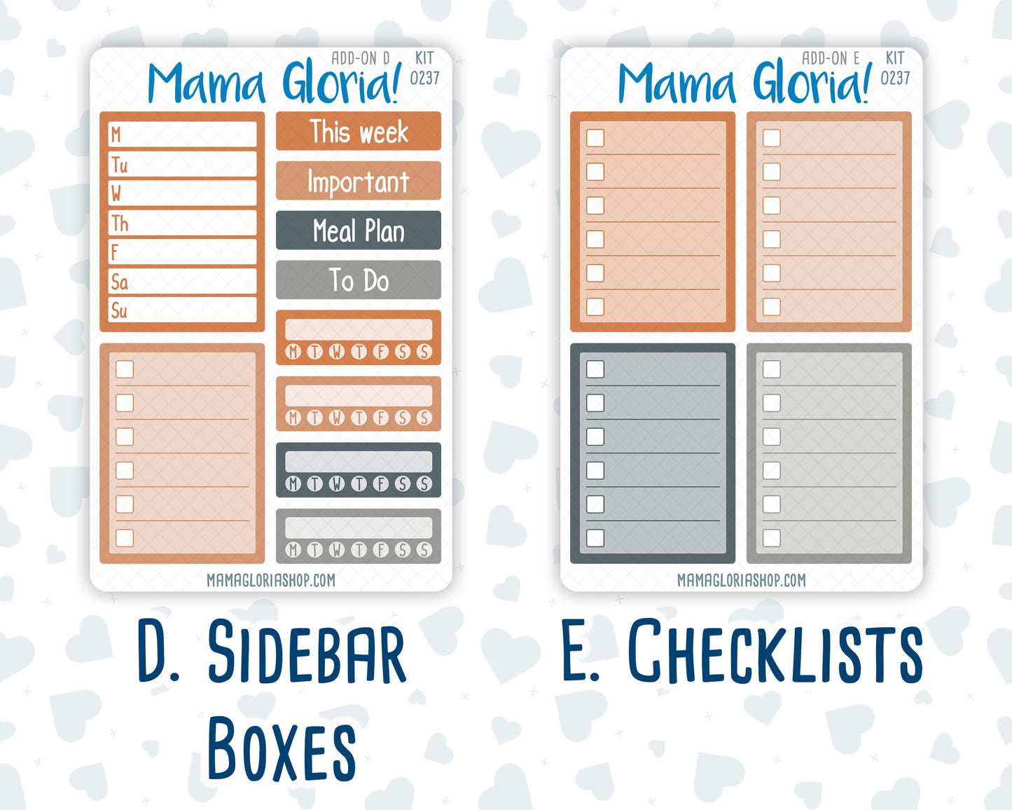 Kit 0237 - Add Ons - October - Forest Folk - Planner Stickers
