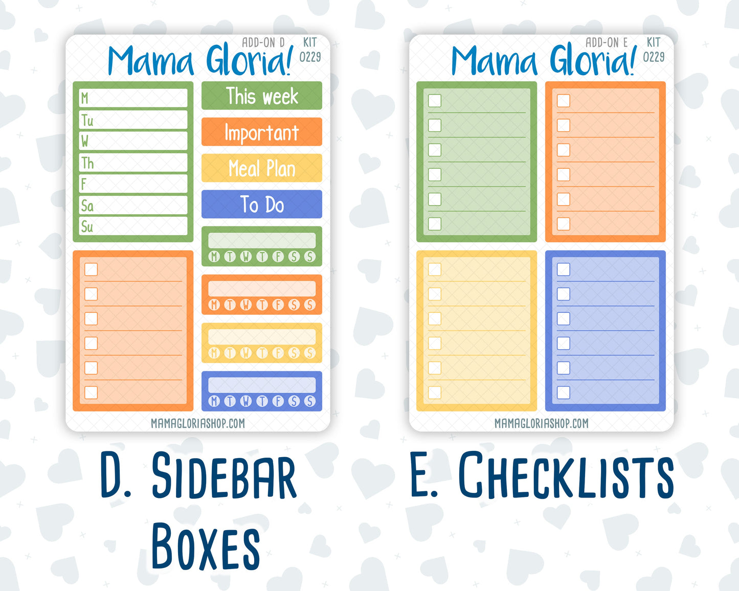 Kit 0229 - Add Ons - August - Golden Faces - Planner Stickers