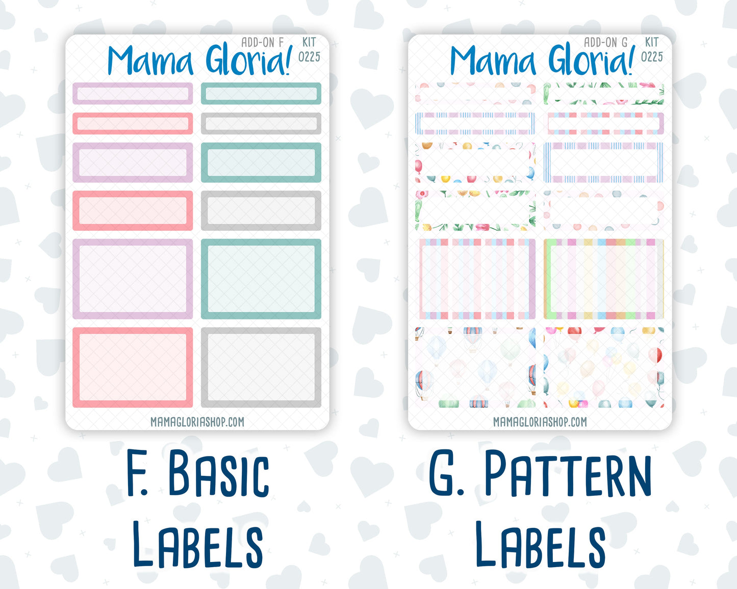 Kit 0225 - Add Ons - July - Carnival Joy - Planner Stickers