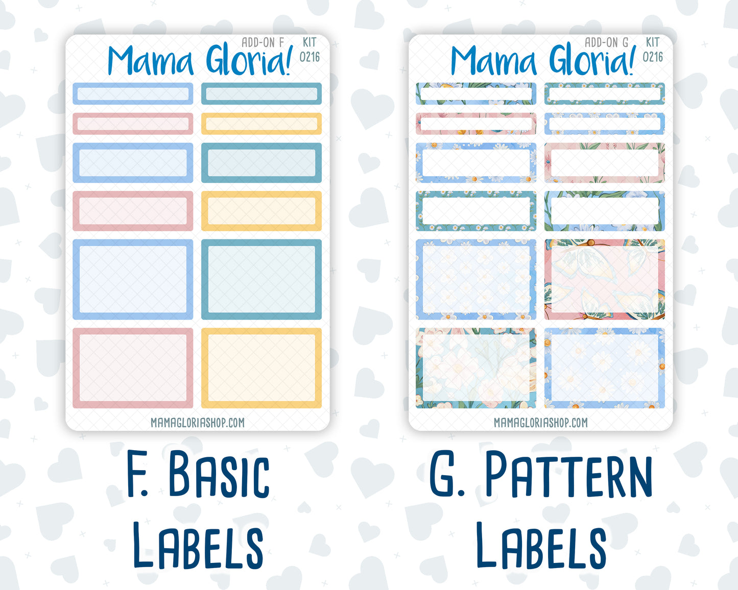 Kit 0216 Add Ons - Daisy Days- May- Planner Stickers - Kit
