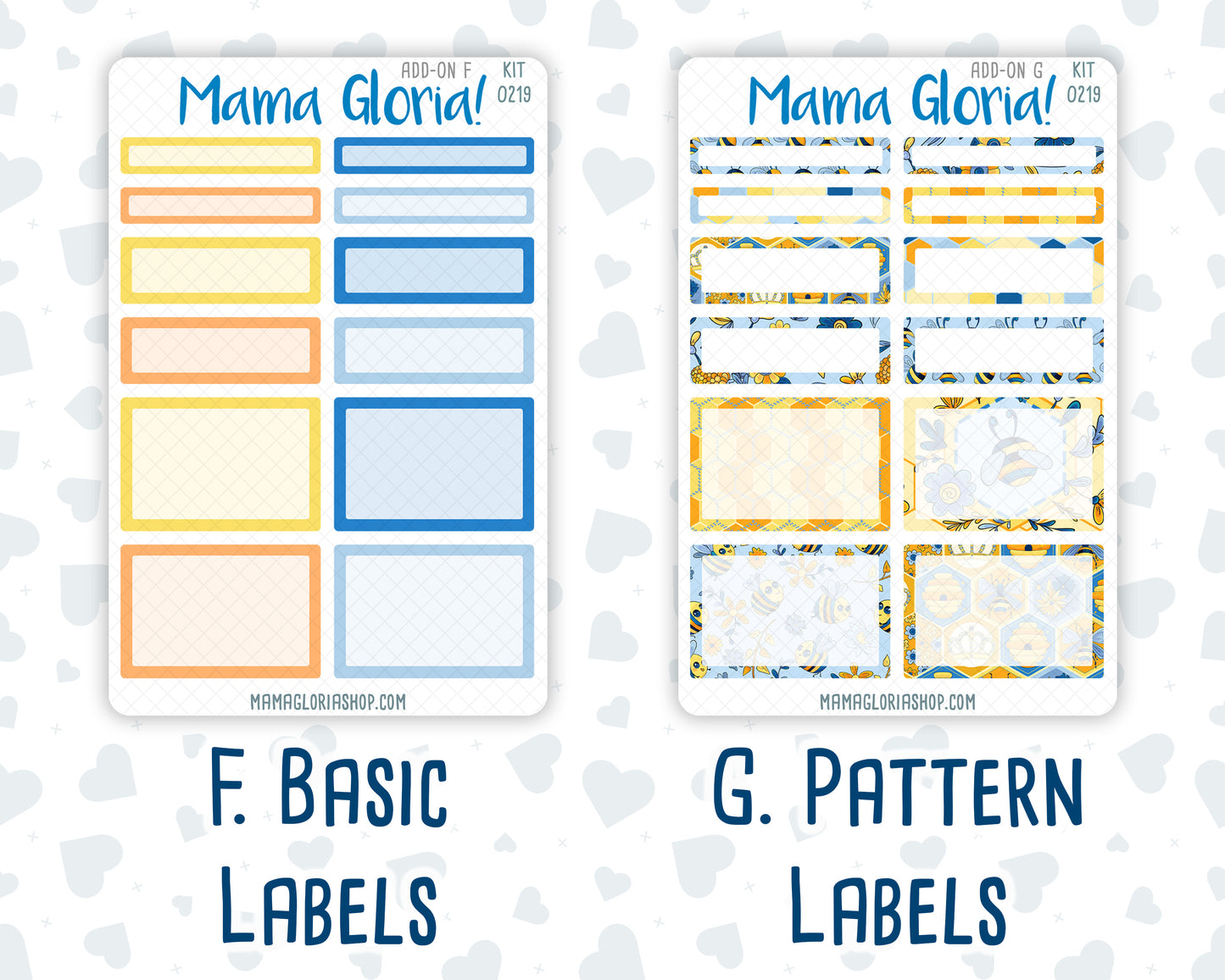 Kit 0219 Add Ons - Bee's Business- May- Planner Stickers - Kit