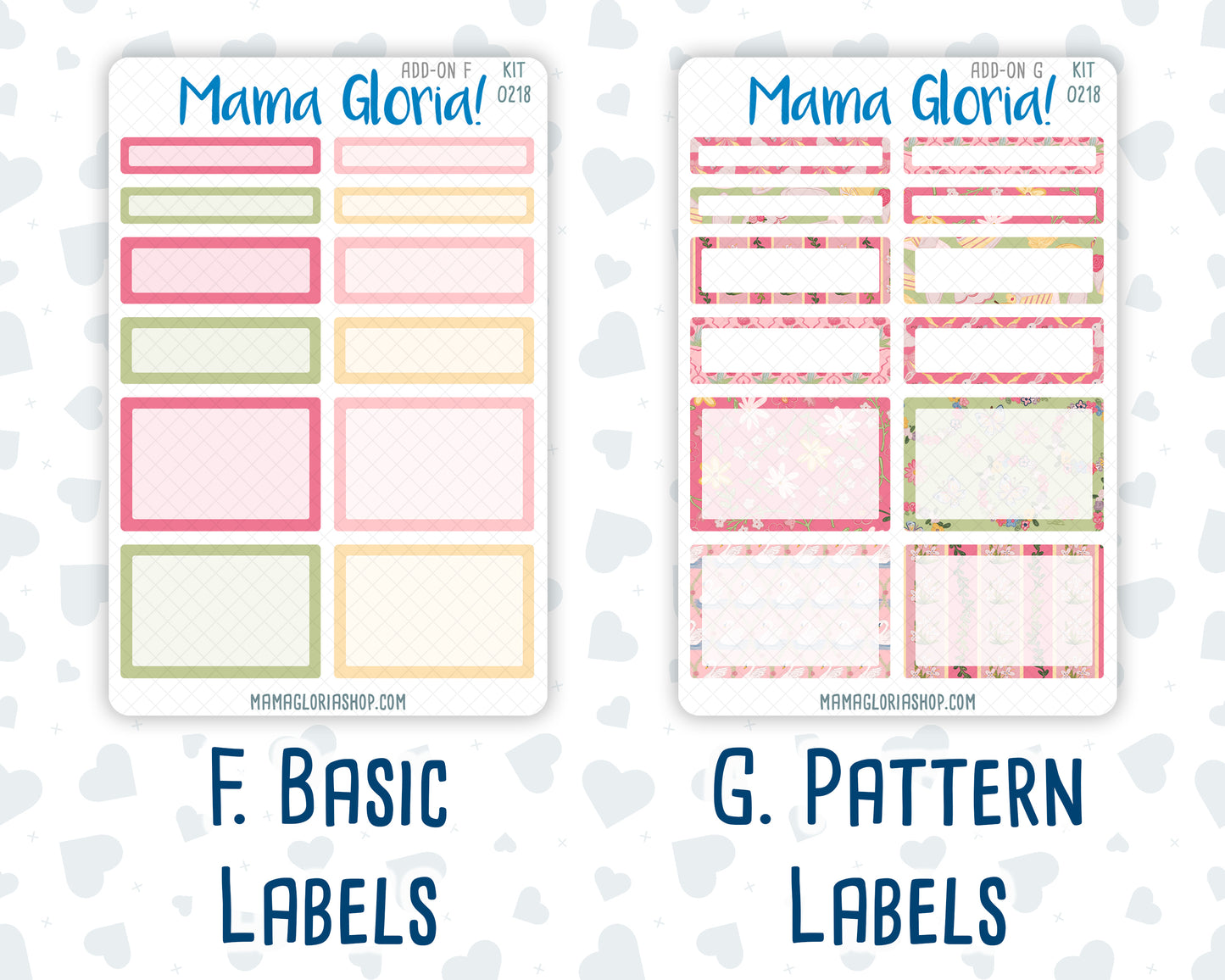 Kit 0218 Add Ons - Mother's Love- May- Planner Stickers - Kit