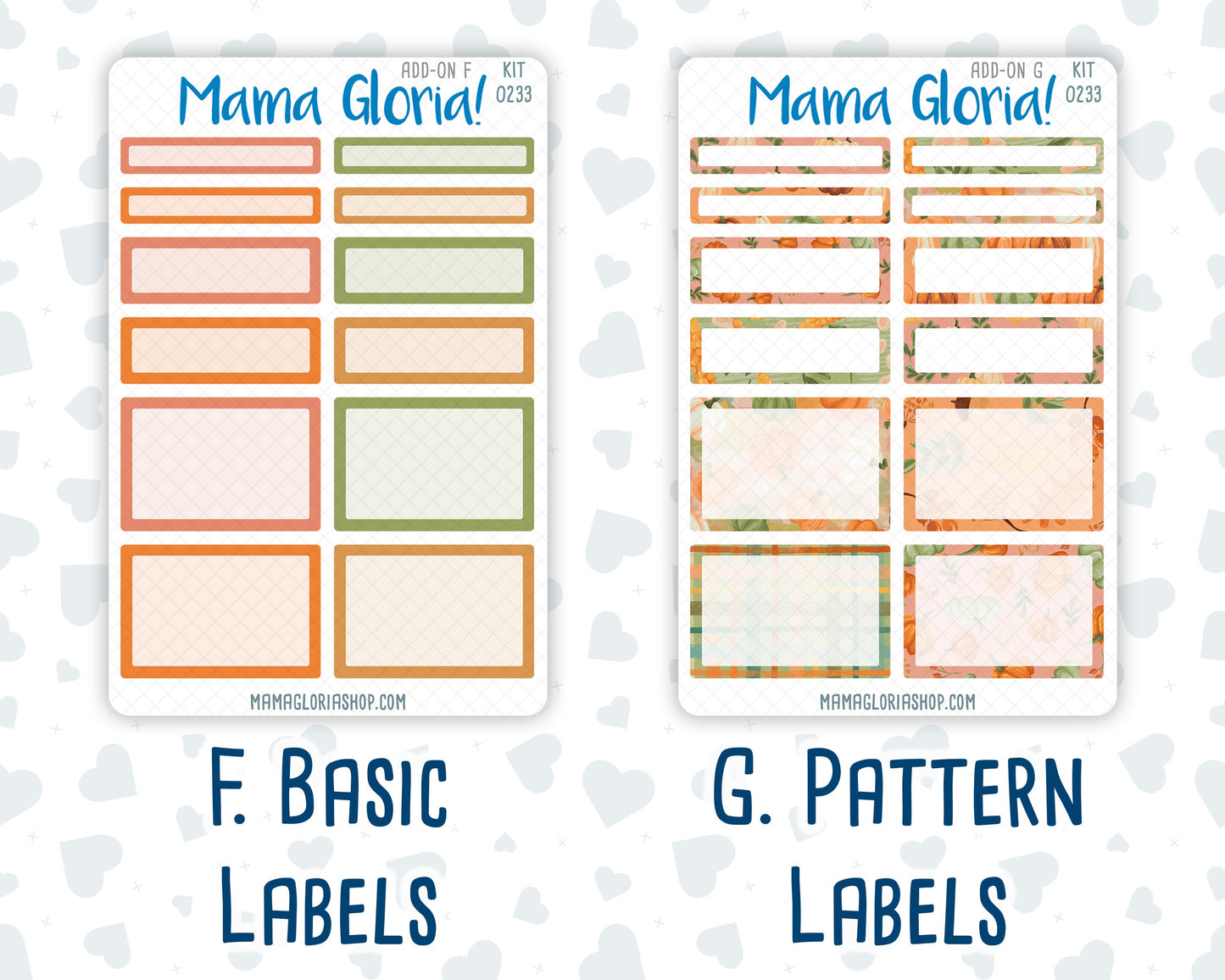 Kit 0233 - Add Ons - September - Cinnamon Days - Planner Stickers