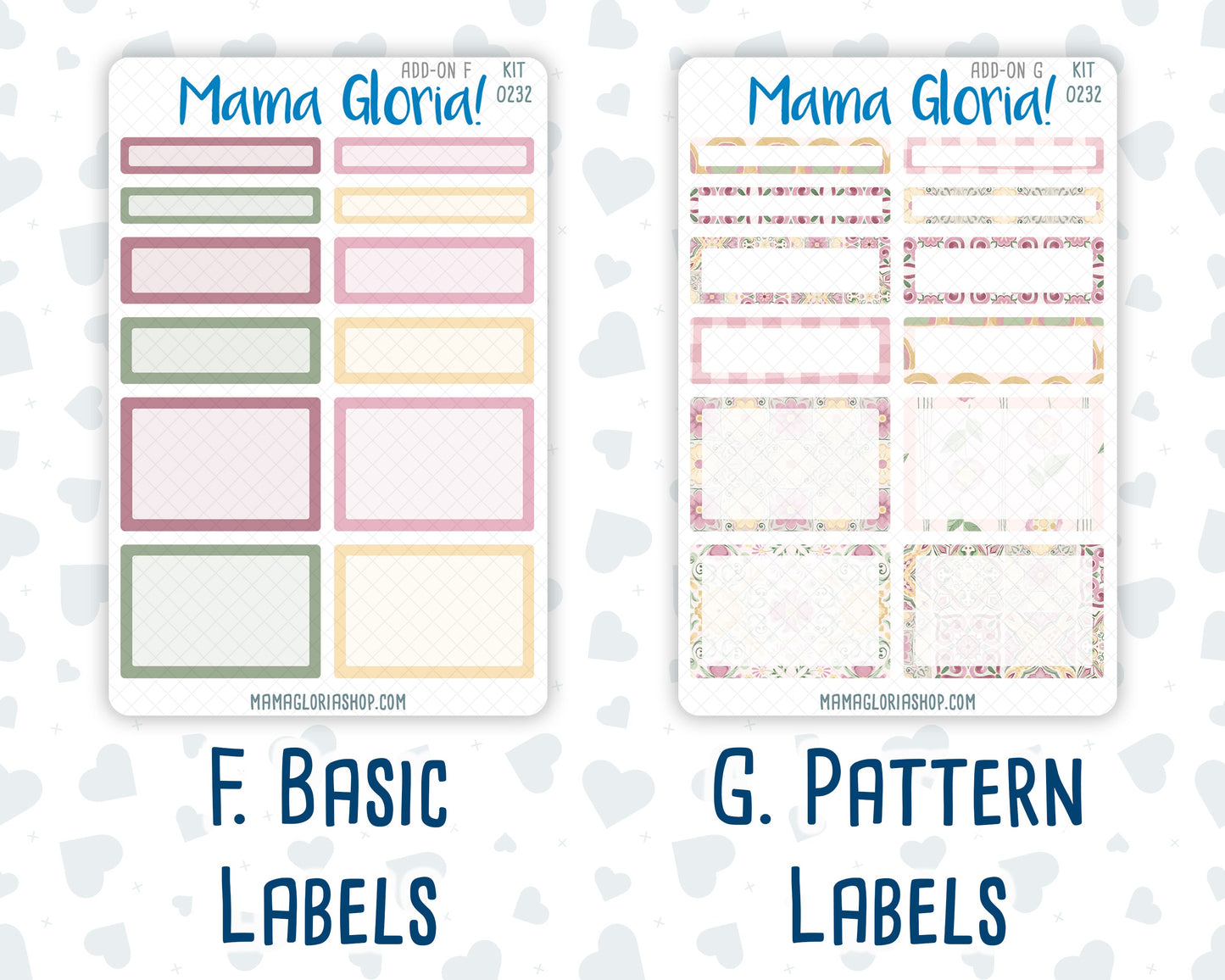 Kit 0232 - Add Ons - September - Heirloom Garden - Planner Stickers