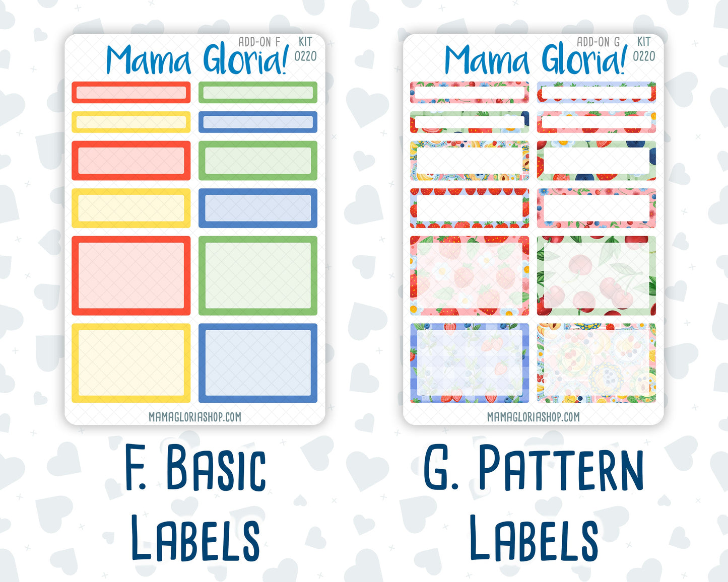 Kit 0220 - Add Ons - June - June Berries - Planner Stickers
