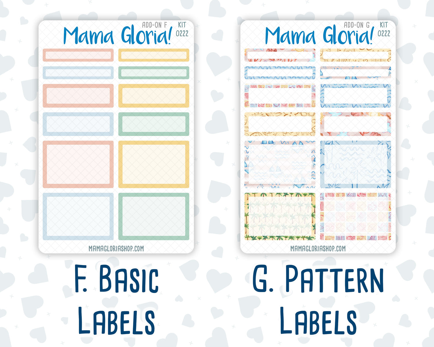 Kit 0222 - Add Ons - June - Beach Day - Planner Stickers