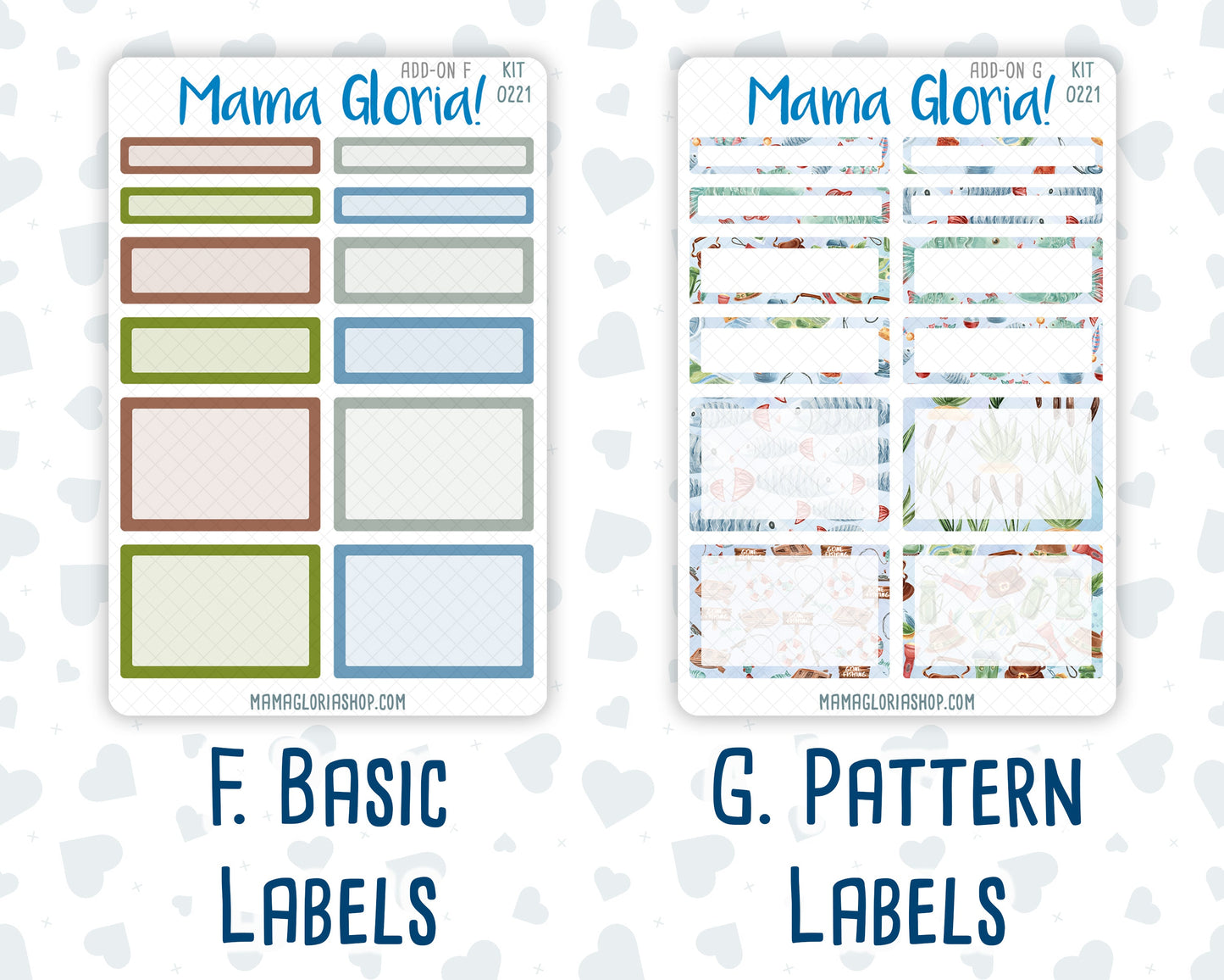 Kit 0221 - Add Ons - June - Gone Fishing - Planner Stickers