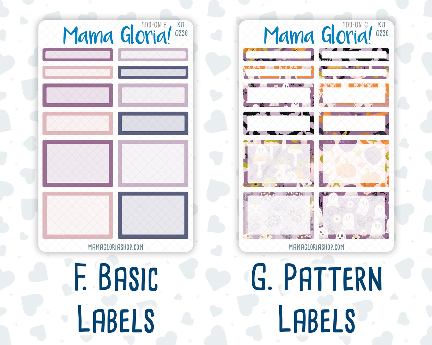 Kit 0236 - Add Ons - October - Sweet & Spooky - Planner Stickers