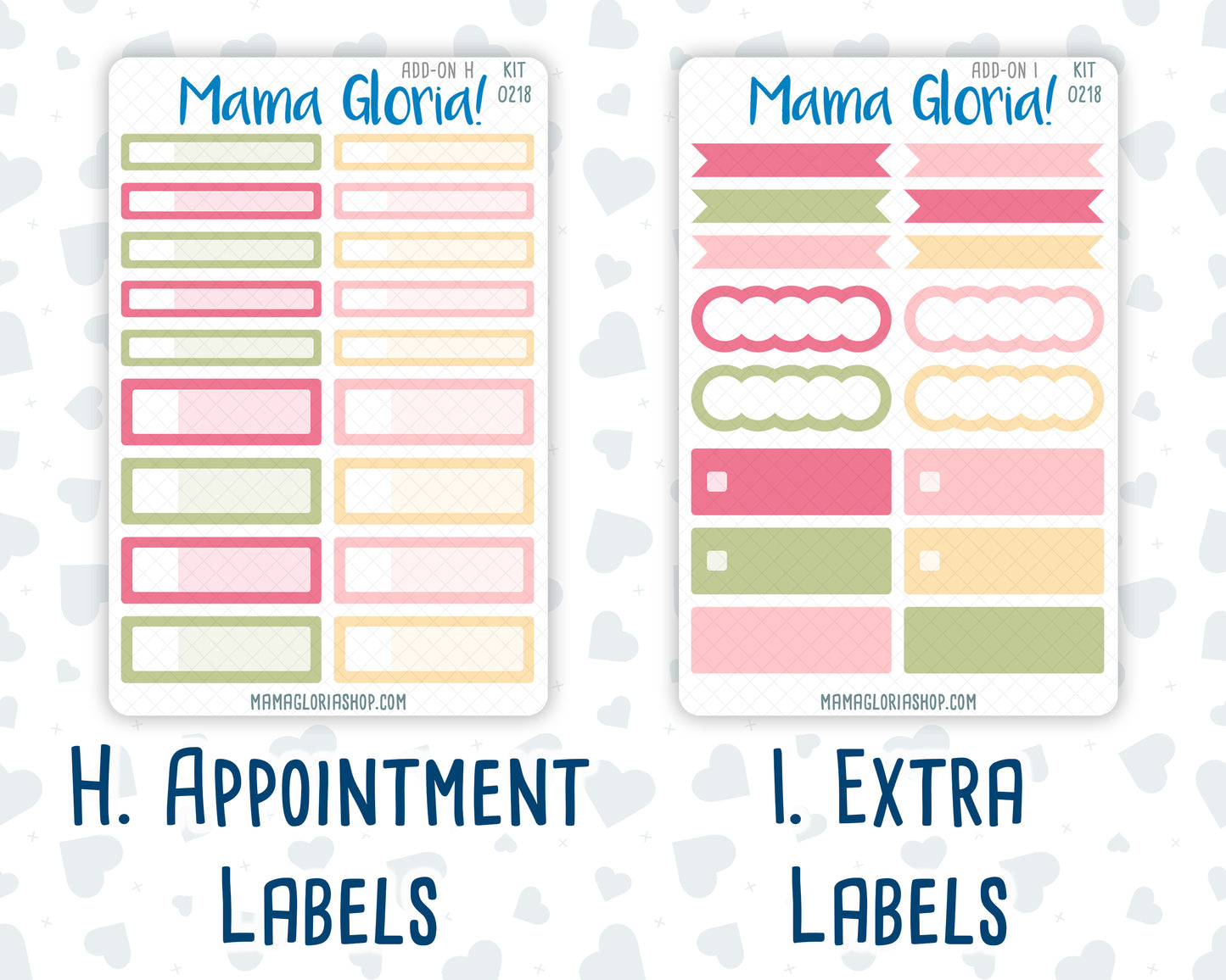 Kit 0218 Add Ons - Mother's Love- May- Planner Stickers - Kit