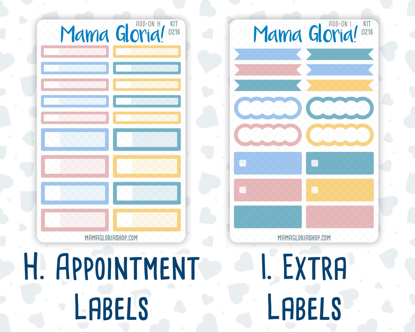 Kit 0216 Add Ons - Daisy Days- May- Planner Stickers - Kit