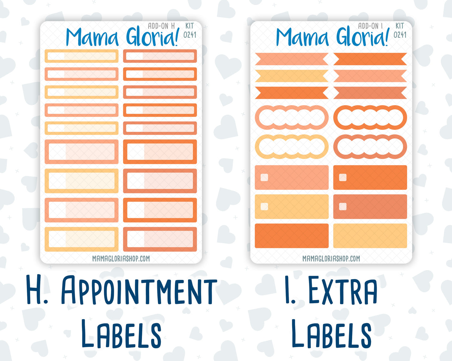 Kit 0241 - Add Ons - November - Pumpkin Latte - Planner Stickers