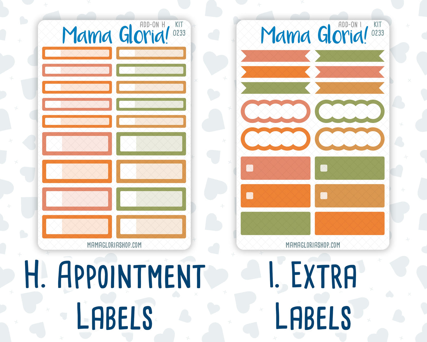 Kit 0233 - Add Ons - September - Cinnamon Days - Planner Stickers