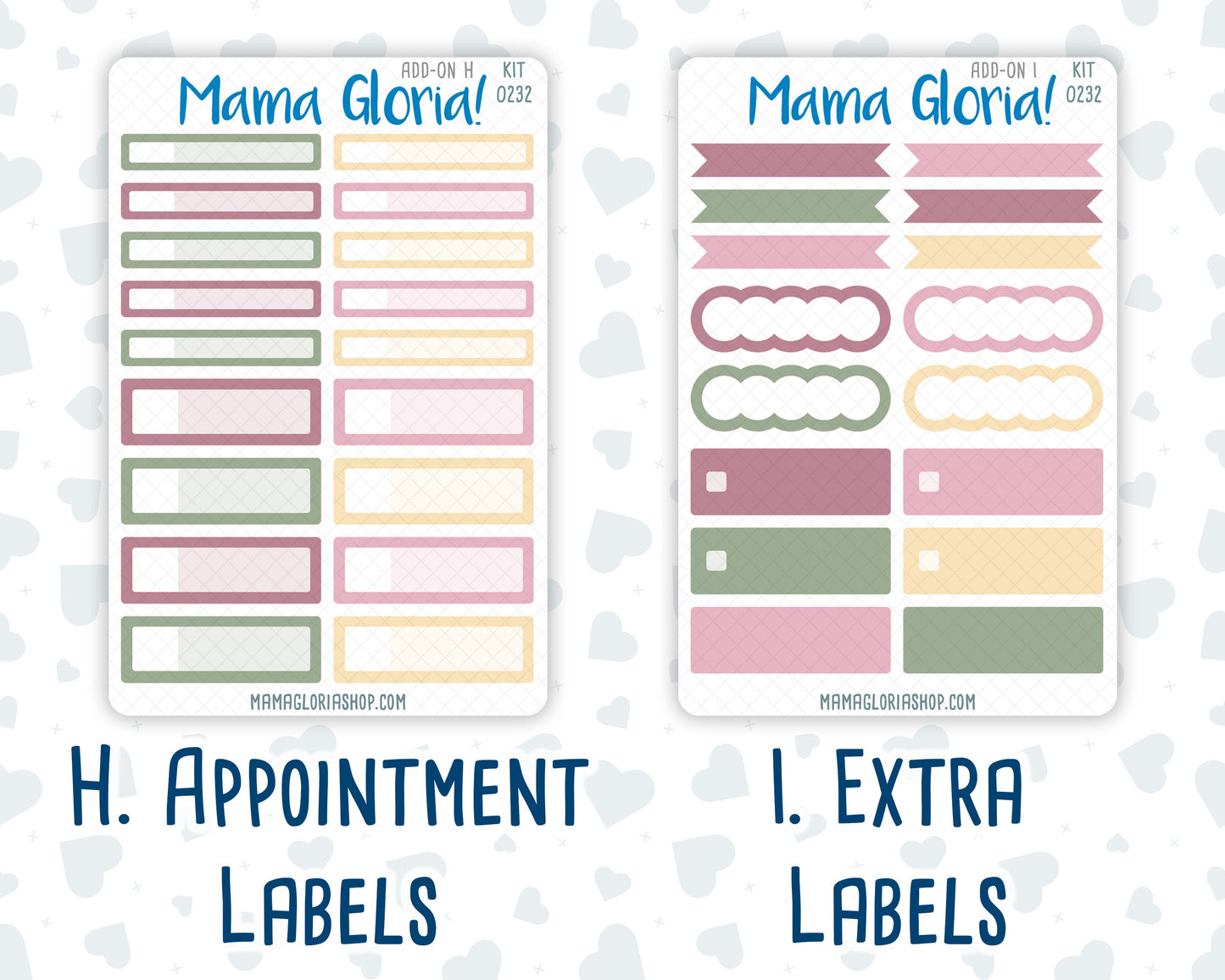 Kit 0232 - Add Ons - September - Heirloom Garden - Planner Stickers
