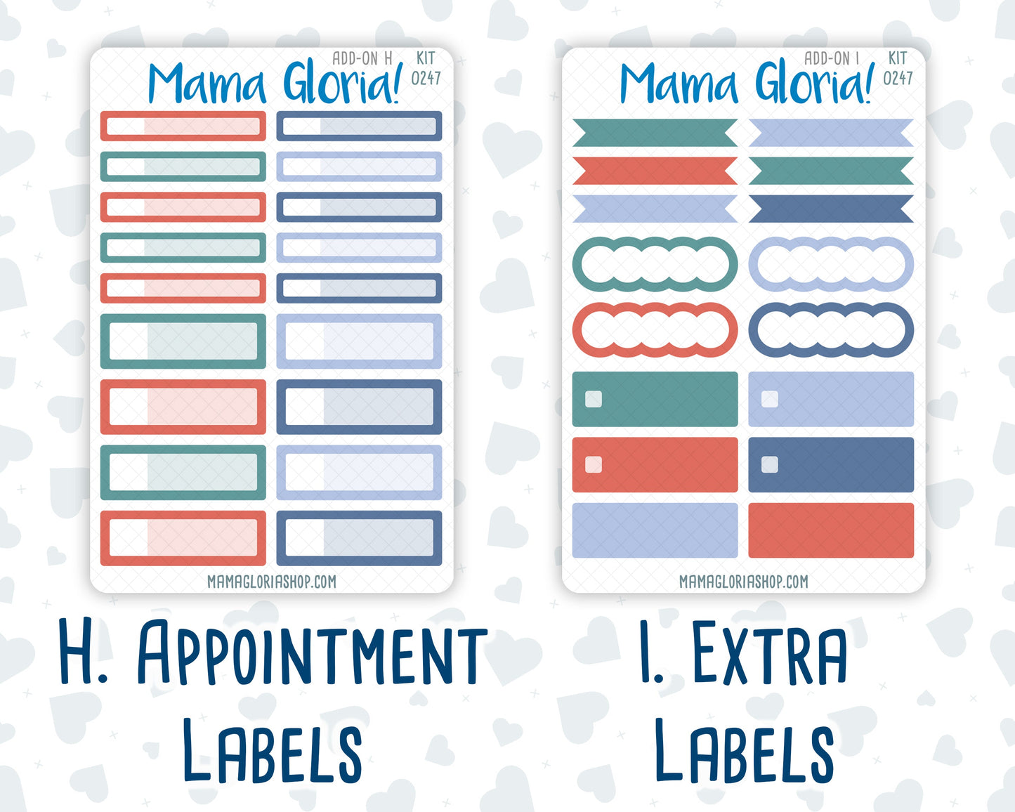 Kit 0247 - Add Ons - December - Snow Day Adventures - Planner Stickers