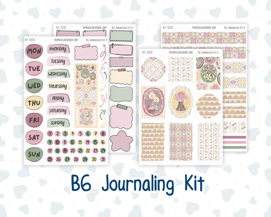 Kit 0232 - B6 - For Sterling Ink And More - Journaling Daily Kit - September - Heirloom Garden
