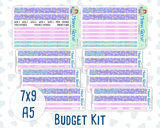 Kit 0230 - Budget - For 7x9 & A5 Planners | Notebooks - August - School Daze