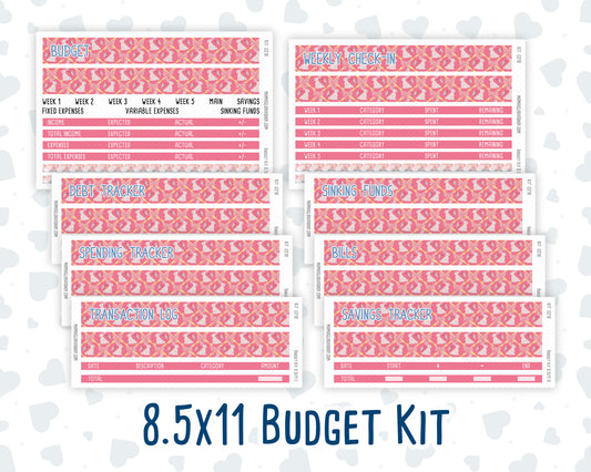 Kit 0218- Budget - Mother's Love- For 8.5x11 Planners - Notebooks - May