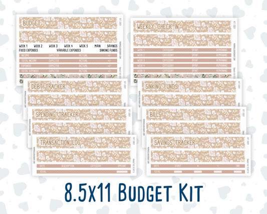Kit 0301 - Budget - For 8.5x11 Planners | Notebooks - November - Sunday Comfort
