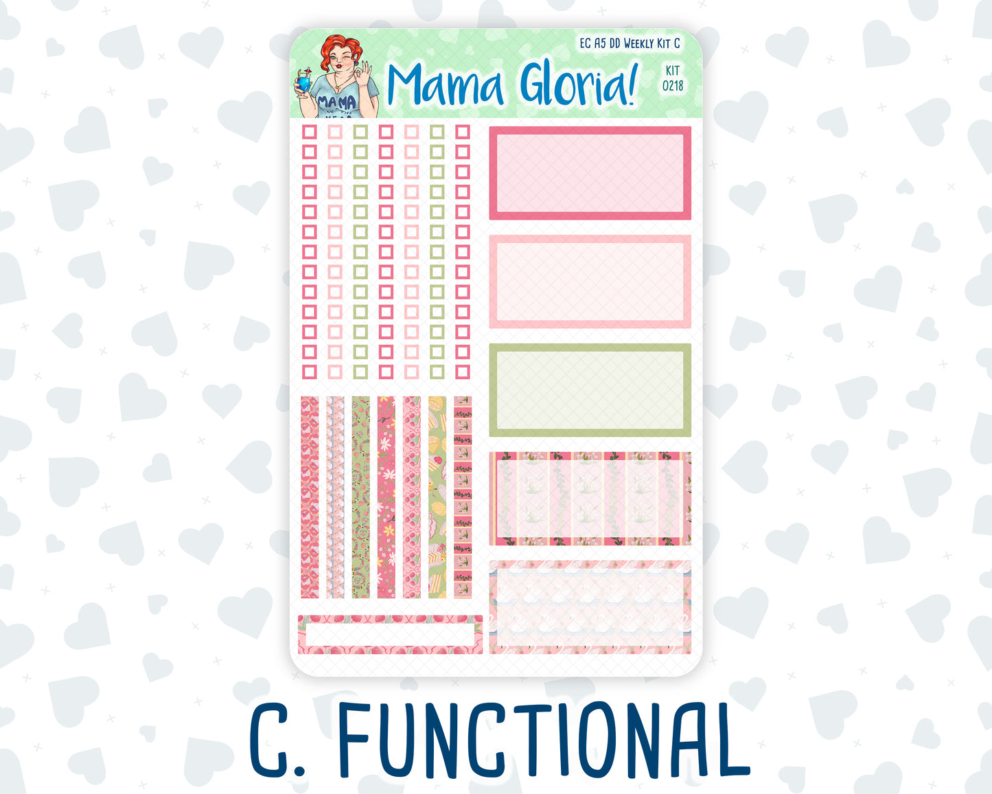 Kit 0218- A5 Daily Duo - Mother's Love -May -Planner