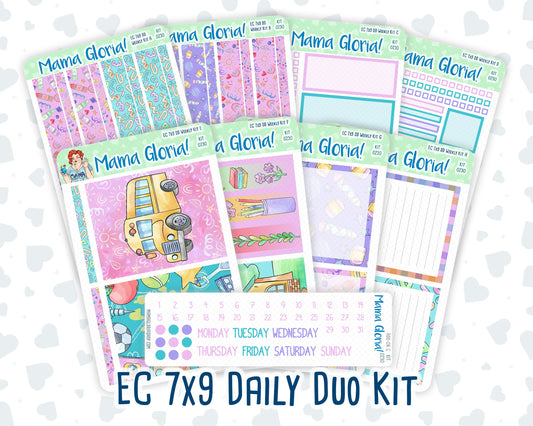 Kit 0230 - 7x9 - Daily Duo - Weekly Kit - August - School Daze