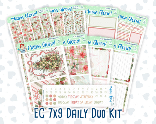 Kit 0308 - 7x9 - Daily Duo - Weekly Kit - December - Knit & Holly