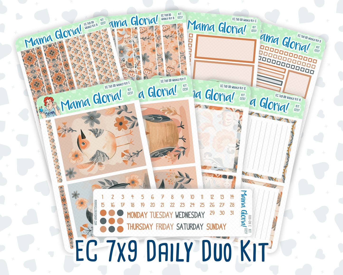 Kit 0237 - 7x9 - Daily Duo - Weekly Kit - October - Forest Folk
