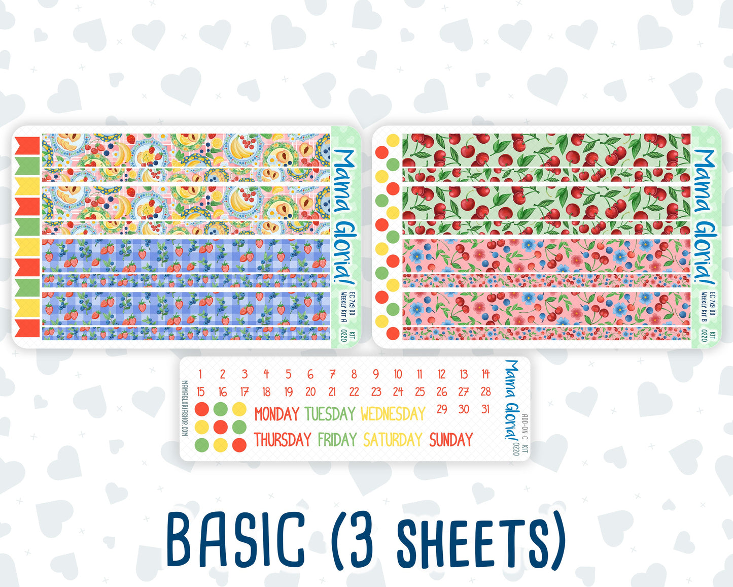 Kit 0220 - 7x9 - Daily Duo - Weekly Kit - June - June Berries