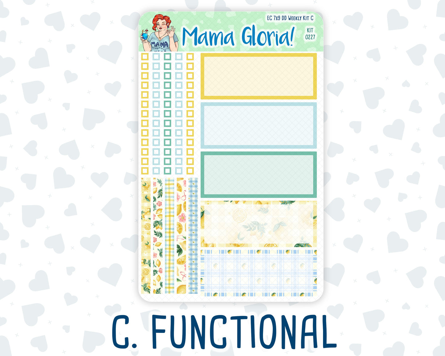 Kit 0227 - 7x9 - Daily Duo - Weekly Kit - July - Lemon Grove