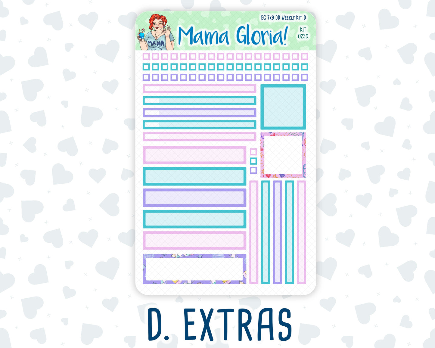 Kit 0230 - 7x9 - Daily Duo - Weekly Kit - August - School Daze