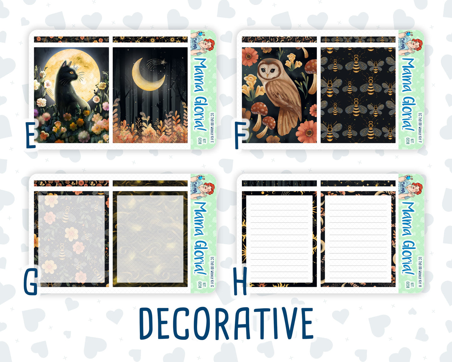 Kit 0238 - 7x9 - Daily Duo - Weekly Kit - October - Starry Autumn Nights