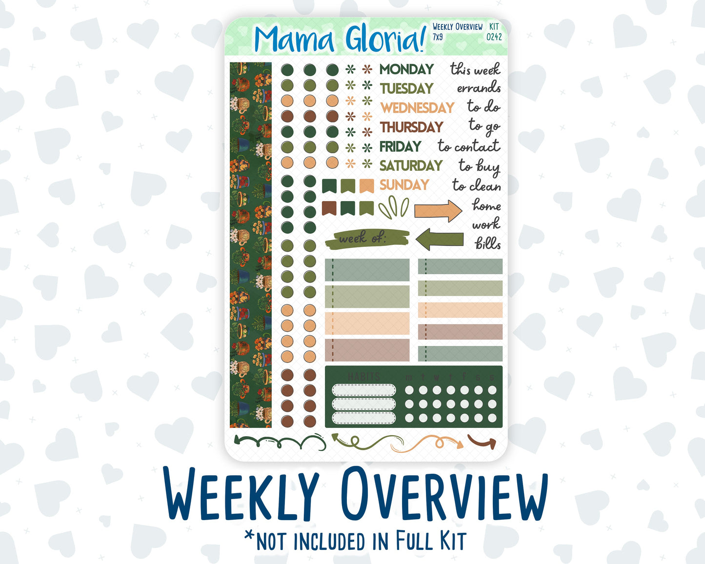 Kit 0242 - 7x9 - Daily Duo - Weekly Kit - November - Cottage Autumn