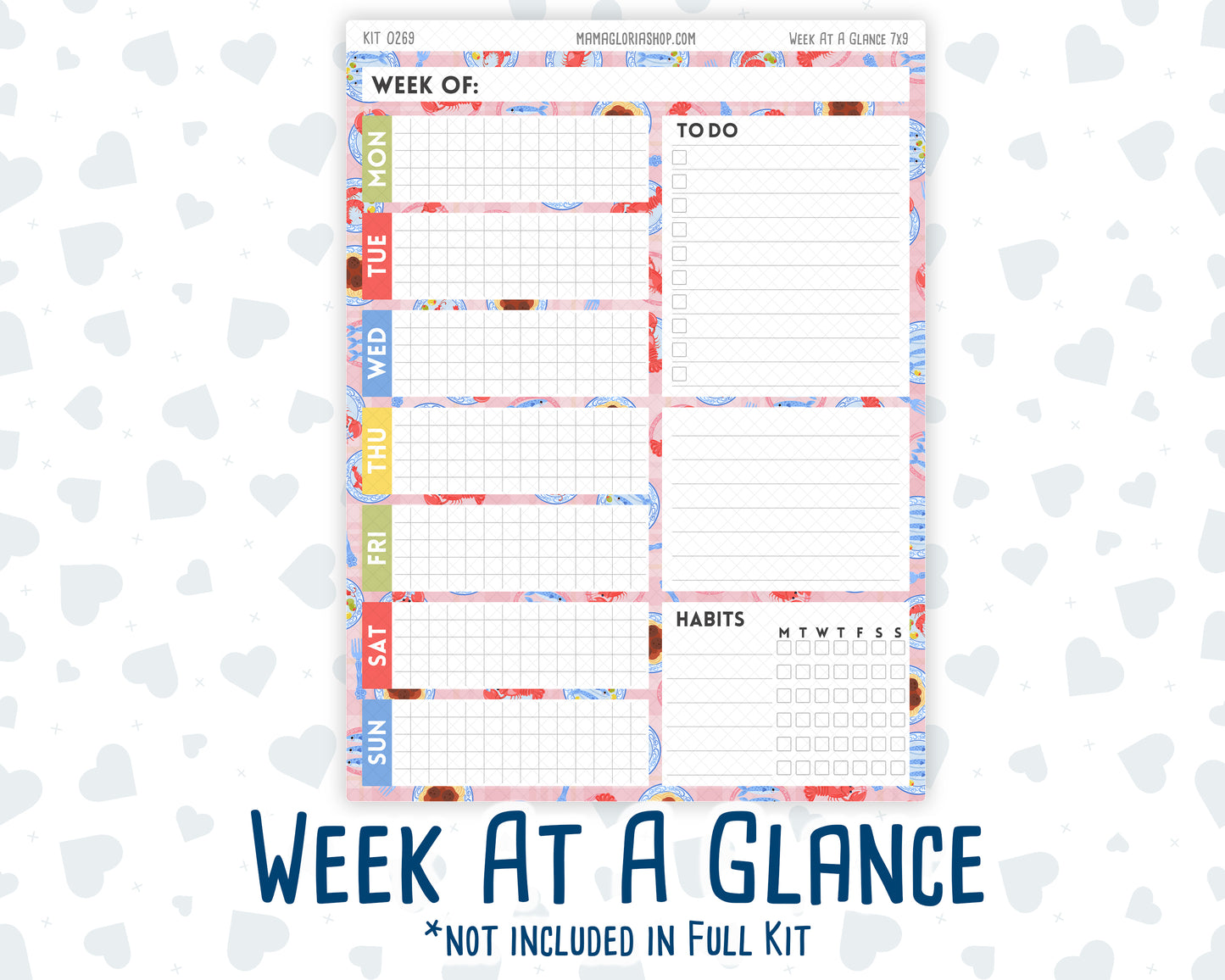 Kit 0269 - 7x9 - Daily Duo - Weekly Kit - June - Dolce Mare
