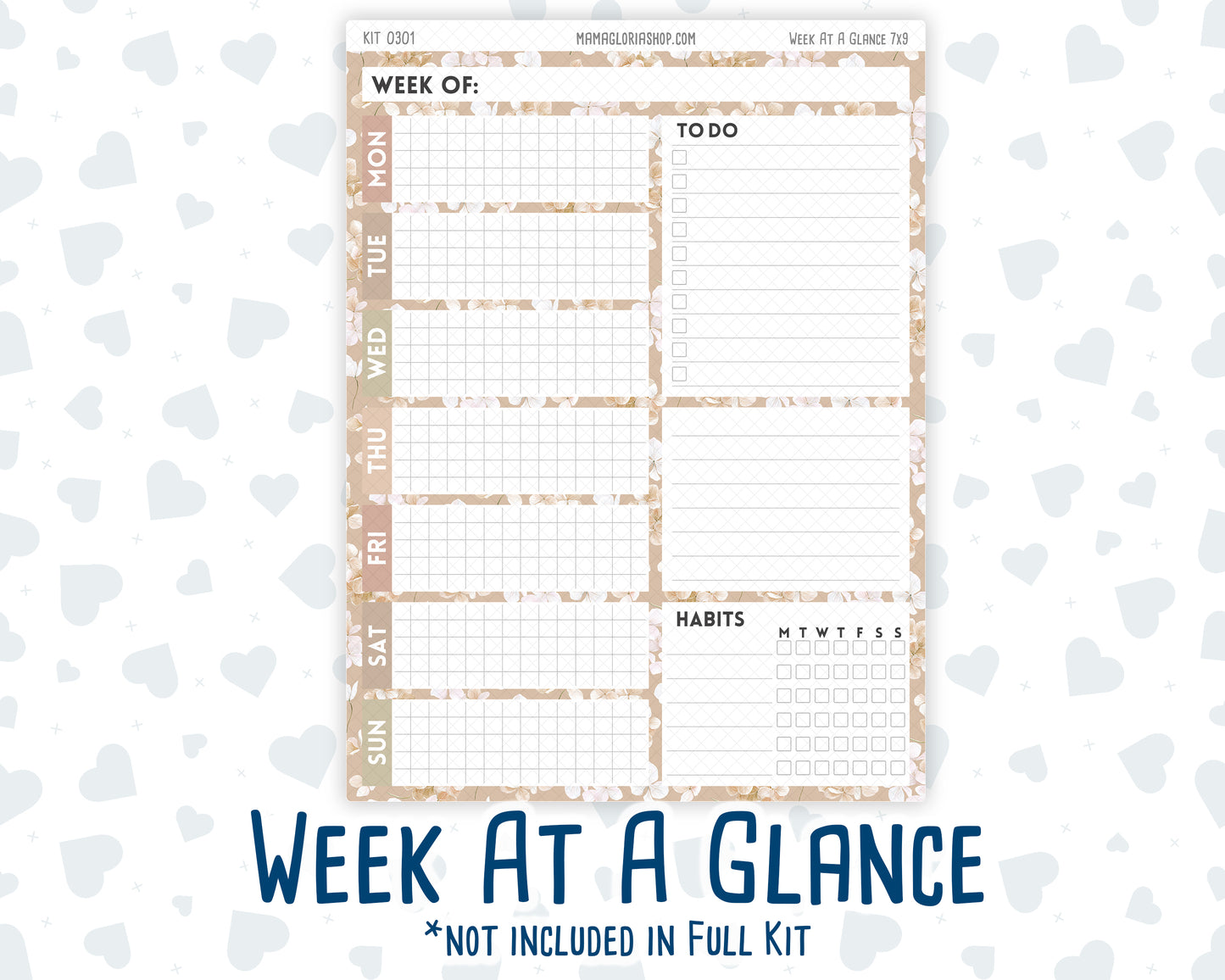 Kit 0301 - 7x9 - Daily Duo - Weekly Kit - November - Sunday Comfort