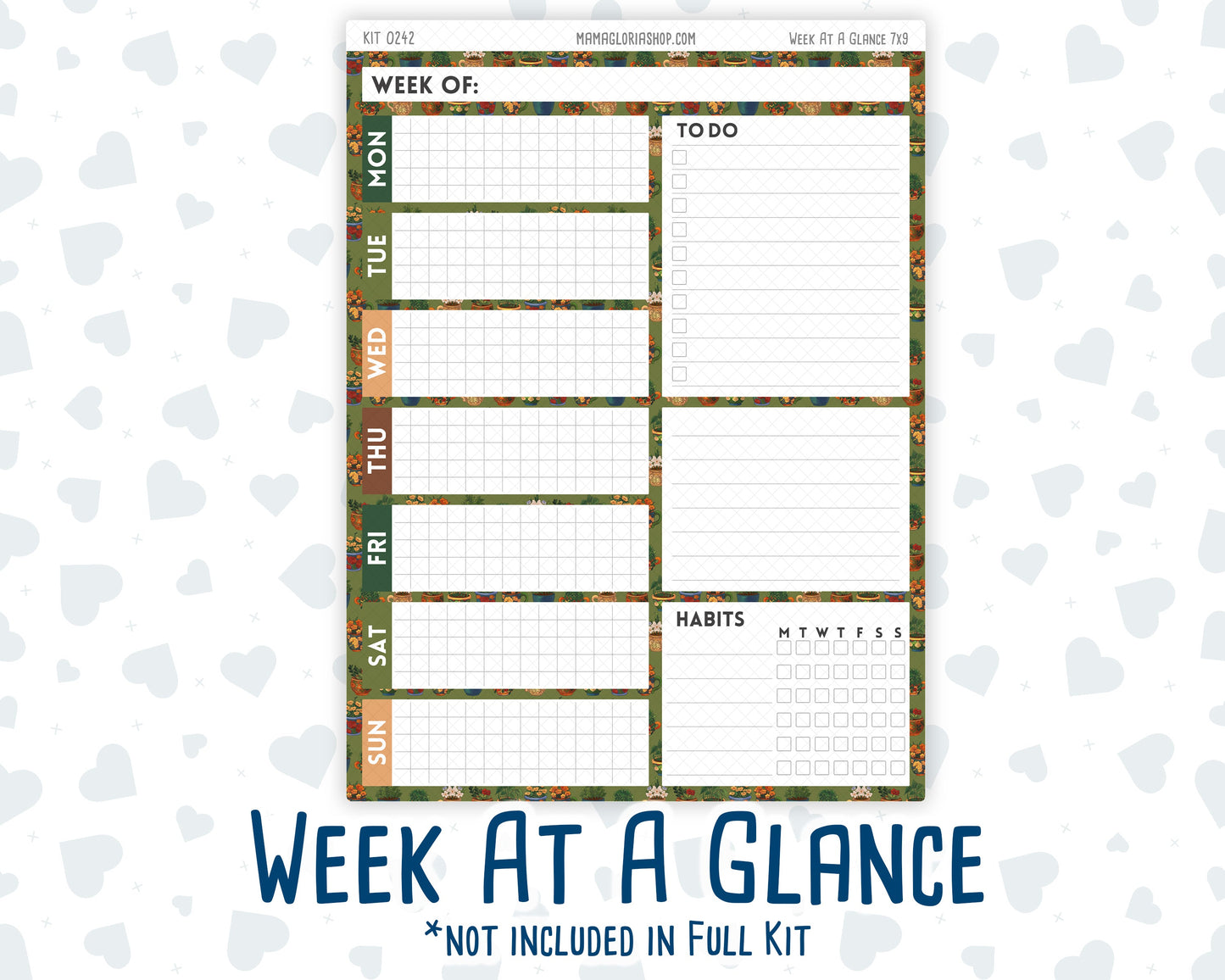 Kit 0242 - 7x9 - Daily Duo - Weekly Kit - November - Cottage Autumn