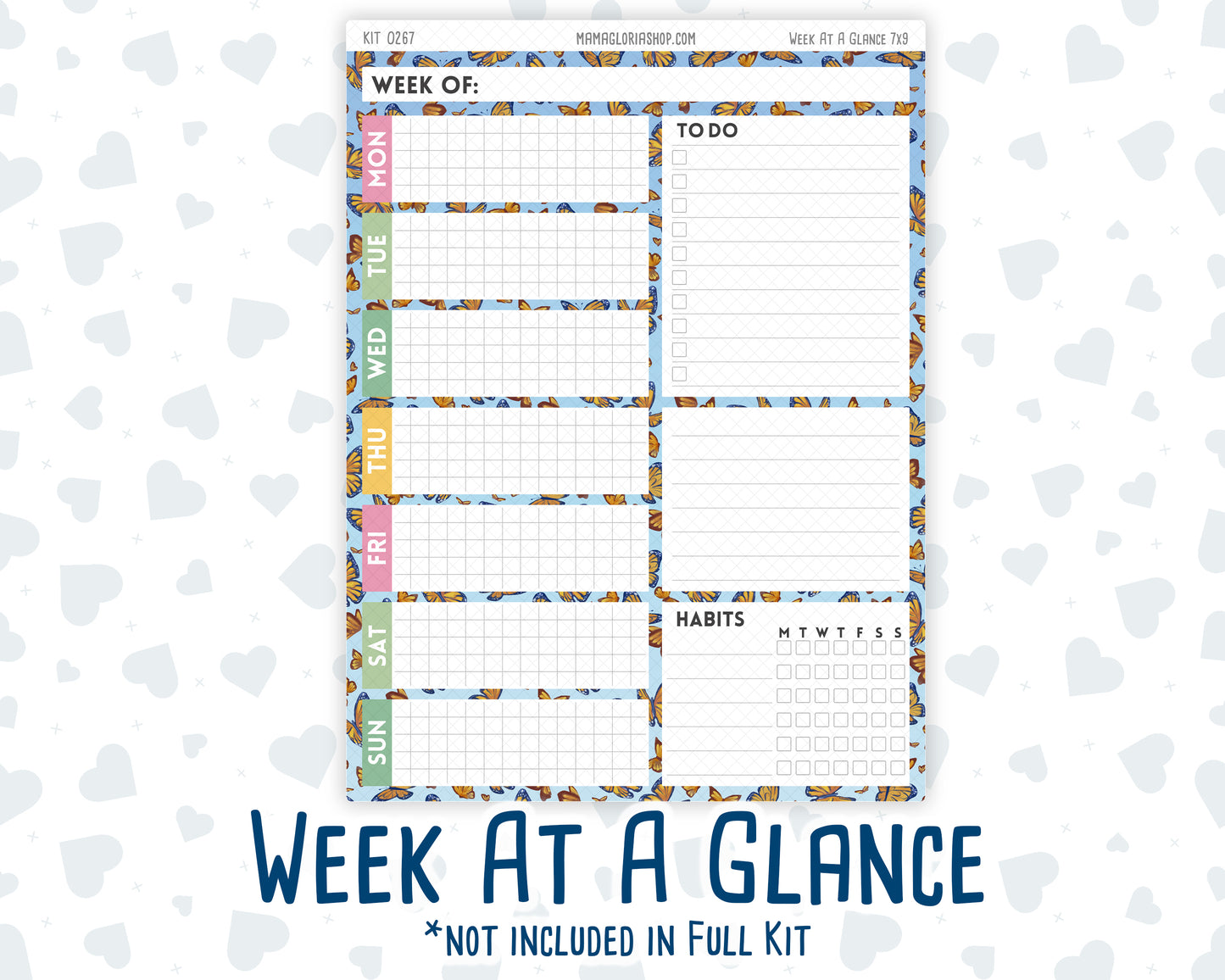 Kit 0267 - 7x9 - Daily Duo - Weekly Kit - May - Flowers For Mama