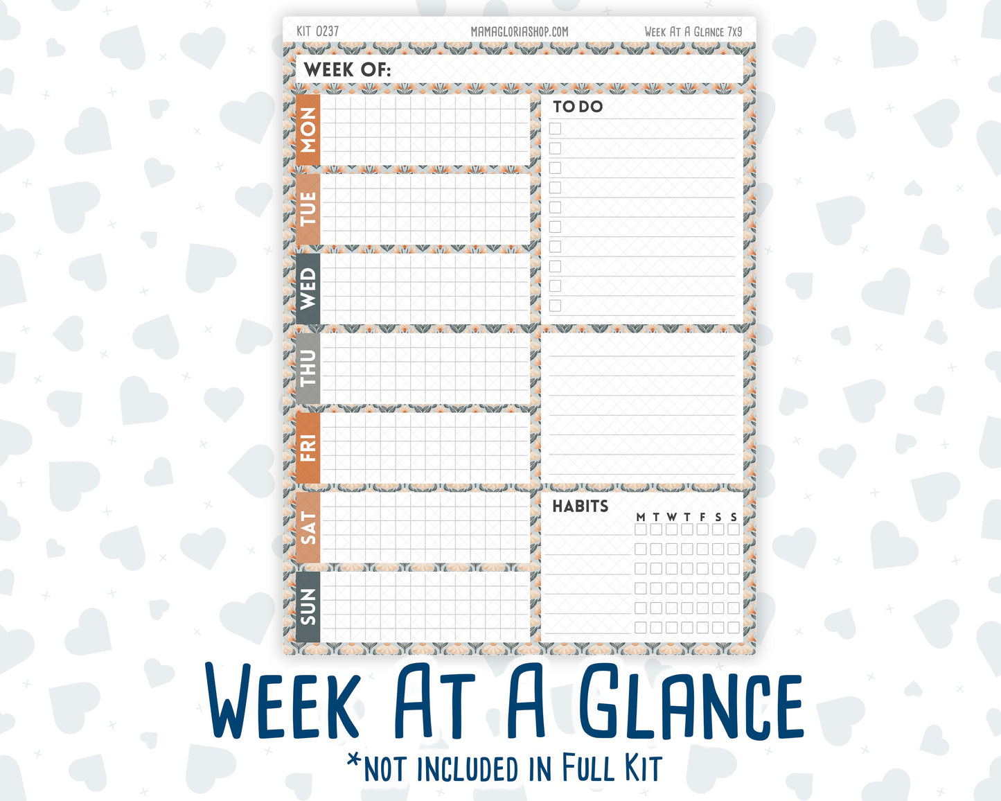 Kit 0237 - 7x9 - Daily Duo - Weekly Kit - October - Forest Folk