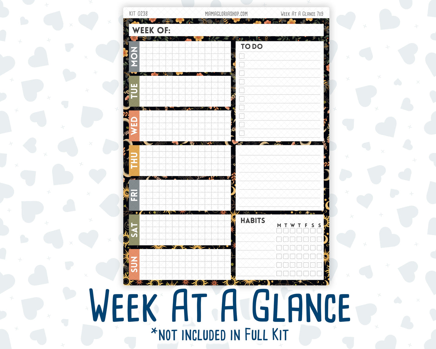Kit 0238 - 7x9 - Daily Duo - Weekly Kit - October - Starry Autumn Nights
