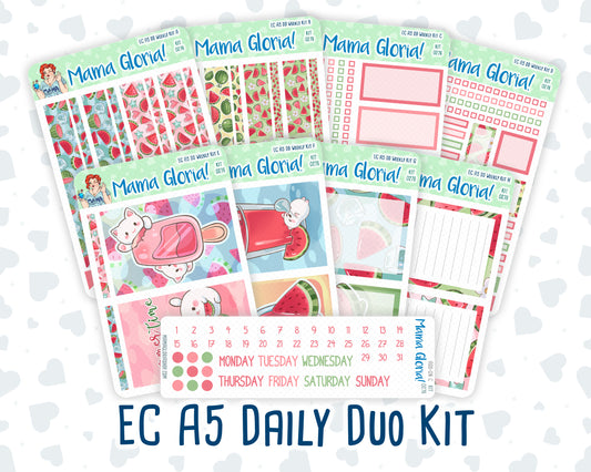 Kit 0276 - A5 - Daily Duo - Weekly Kit - July - Melon Crush